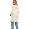 image:imageGRECERELLE Lightweight Cardigan Sweaters for Women Crochet Knit Open Front Long Sleeve Loose Casual Boho Summer Beach CoverupApricot