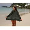 image:imageGRECERELLE Lightweight Cardigan Sweaters for Women Crochet Knit Open Front Long Sleeve Loose Casual Boho Summer Beach CoverupArmy Green