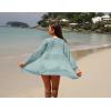 image:imageGRECERELLE Lightweight Cardigan Sweaters for Women Crochet Knit Open Front Long Sleeve Loose Casual Boho Summer Beach CoverupLight Green