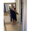 image:imageGRECERELLE 2026 Womens Spring Summer Boho Floral Print VNeck Faux Wrap Maxi Dress for Wedding Guest Graduation Party06 Navy Blue