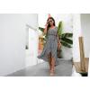 image:imageGRECERELLE 2026 Womens Spring Summer Boho Floral Print VNeck Faux Wrap Maxi Dress for Wedding Guest Graduation Party20 Fp Jasmine Navy