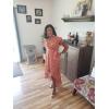 image:imageGRECERELLE 2026 Womens Spring Summer Boho Floral Print VNeck Faux Wrap Maxi Dress for Wedding Guest Graduation Party21 Polka Dotsorange