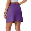 image:imageGRECERELLE 2026 Active Skirts for Women with Builtin Shorts and Pockets for Golf Tennis Hiking Workout Casual SkortDark Purple