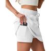 image:imageGRECERELLE 2026 Active Skirts for Women with Builtin Shorts and Pockets for Golf Tennis Hiking Workout Casual SkortOffwhite