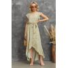 image:imageGRECERELLE 2026 Womens Spring Summer Boho Floral Print VNeck Faux Wrap Maxi Dress for Wedding Guest Graduation Party32 Fp Floret Yellow