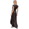 image:imageGRECERELLE 2026 Womens Spring Summer Boho Floral Print VNeck Faux Wrap Maxi Dress for Wedding Guest Graduation Party39 Fp Mantian March Red