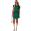 image:imageGRECERELLE 2026 Womens Summer 2 Piece Skort Set Cap Sleeve Round Neck Top amp Tennis Skirt with Pockets for Athletic amp CasualDark Green