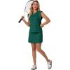 image:imageGRECERELLE 2026 Womens Summer 2 Piece Skort Set Cap Sleeve Round Neck Top amp Tennis Skirt with Pockets for Athletic amp CasualDark Green
