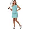 image:imageGRECERELLE 2026 Womens Summer 2 Piece Skort Set Cap Sleeve Round Neck Top amp Tennis Skirt with Pockets for Athletic amp CasualLight Blue