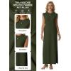 image:imageGRECERELLE Womens 2026 Summer Fall Round Neck AntiPilling Shift Sweater Maxi Dress with Pockets for Business CasualArmy Green