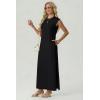 image:imageGRECERELLE Womens 2026 Summer Fall Round Neck AntiPilling Shift Sweater Maxi Dress with Pockets for Business CasualBlack