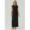 image:imageGRECERELLE Womens 2026 Summer Fall Round Neck AntiPilling Shift Sweater Maxi Dress with Pockets for Business CasualBlack