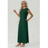 image:imageGRECERELLE Womens 2026 Summer Fall Round Neck AntiPilling Shift Sweater Maxi Dress with Pockets for Business CasualDark Green
