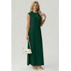 image:imageGRECERELLE Womens 2026 Summer Fall Round Neck AntiPilling Shift Sweater Maxi Dress with Pockets for Business CasualDark Green