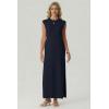 image:imageGRECERELLE Womens 2026 Summer Fall Round Neck AntiPilling Shift Sweater Maxi Dress with Pockets for Business CasualNavy Blue