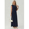 image:imageGRECERELLE Womens 2026 Summer Fall Round Neck AntiPilling Shift Sweater Maxi Dress with Pockets for Business CasualNavy Blue