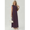 image:imageGRECERELLE Womens 2026 Summer Fall Round Neck AntiPilling Shift Sweater Maxi Dress with Pockets for Business CasualRosewood