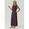 image:imageGRECERELLE Womens 2026 Summer Fall Round Neck AntiPilling Shift Sweater Maxi Dress with Pockets for Business CasualRosewood