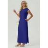 image:imageGRECERELLE Womens 2026 Summer Fall Round Neck AntiPilling Shift Sweater Maxi Dress with Pockets for Business CasualRoyal Blue