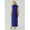 image:imageGRECERELLE Womens 2026 Summer Fall Round Neck AntiPilling Shift Sweater Maxi Dress with Pockets for Business CasualRoyal Blue