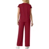 image:imageGRECERELLE Two Piece Set for Women Summer Cap Sleeve Tops Wide Leg Pants Lounge Sets Vacation Travel Outfits with PocketBurgundy