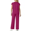image:imageGRECERELLE Two Piece Set for Women Summer Cap Sleeve Tops Wide Leg Pants Lounge Sets Vacation Travel Outfits with PocketHot Pink
