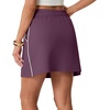image:imageGRECERELLE 2026 Active Skirts for Women with Builtin Shorts and Pockets for Golf Tennis Hiking Workout Casual SkortRosewood Strips