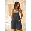 image:imageGRECERELLE Jumpsuits For Women Summer Short Overalls Casual Sleeveless Adjustable Loose Womens Rompers with Pockets 2026Dark Gray