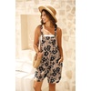 image:imageGRECERELLE Jumpsuits For Women Summer Short Overalls Casual Sleeveless Adjustable Loose Womens Rompers with Pockets 2026Fpkhaki Black Flower
