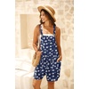 image:imageGRECERELLE Jumpsuits For Women Summer Short Overalls Casual Sleeveless Adjustable Loose Womens Rompers with Pockets 2026Fpnavy Blue Flower