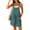 image:imageGRECERELLE Jumpsuits For Women Summer Short Overalls Casual Sleeveless Adjustable Loose Womens Rompers with Pockets 2026Gray Blue