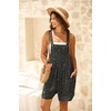 image:imageGRECERELLE Jumpsuits For Women Summer Short Overalls Casual Sleeveless Adjustable Loose Womens Rompers with Pockets 2026Gray Ld Dark Gray