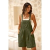 image:imageGRECERELLE Jumpsuits For Women Summer Short Overalls Casual Sleeveless Adjustable Loose Womens Rompers with Pockets 2026Green