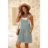 image:imageGRECERELLE Jumpsuits For Women Summer Short Overalls Casual Sleeveless Adjustable Loose Womens Rompers with Pockets 2026Haze Blue