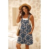 image:imageGRECERELLE Jumpsuits For Women Summer Short Overalls Casual Sleeveless Adjustable Loose Womens Rompers with Pockets 2026Khaki Blue Baroque