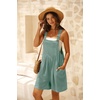 image:imageGRECERELLE Jumpsuits For Women Summer Short Overalls Casual Sleeveless Adjustable Loose Womens Rompers with Pockets 2026Light Blue