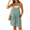 image:imageGRECERELLE Jumpsuits For Women Summer Short Overalls Casual Sleeveless Adjustable Loose Womens Rompers with Pockets 2026Light Blue