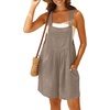 image:imageGRECERELLE Jumpsuits For Women Summer Short Overalls Casual Sleeveless Adjustable Loose Womens Rompers with Pockets 2026Purple Pink