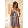image:imageGRECERELLE Jumpsuits For Women Summer Short Overalls Casual Sleeveless Adjustable Loose Womens Rompers with Pockets 2026Red Cashew Stripe