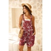 image:imageGRECERELLE Jumpsuits For Women Summer Short Overalls Casual Sleeveless Adjustable Loose Womens Rompers with Pockets 2026White Plum Blossom