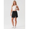 image:imageGRECERELLE 2026 Women Active Skirts with Side Slit Builtin Shorts amp Pockets for Tennis Golf Athletic Casual SkortBlack
