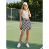 image:imageGRECERELLE 2026 Women Active Skirts with Side Slit Builtin Shorts amp Pockets for Tennis Golf Athletic Casual SkortCheckered