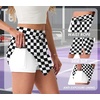 image:imageGRECERELLE 2026 Women Active Skirts with Side Slit Builtin Shorts amp Pockets for Tennis Golf Athletic Casual SkortCheckered