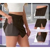 image:imageGRECERELLE 2026 Women Active Skirts with Side Slit Builtin Shorts amp Pockets for Tennis Golf Athletic Casual SkortDark Coffee