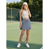image:imageGRECERELLE 2026 Women Active Skirts with Side Slit Builtin Shorts amp Pockets for Tennis Golf Athletic Casual SkortDenim Blue