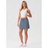 image:imageGRECERELLE 2026 Women Active Skirts with Side Slit Builtin Shorts amp Pockets for Tennis Golf Athletic Casual SkortDenim Blue