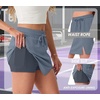 image:imageGRECERELLE 2026 Women Active Skirts with Side Slit Builtin Shorts amp Pockets for Tennis Golf Athletic Casual SkortDenim Blue