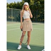 image:imageGRECERELLE 2026 Women Active Skirts with Side Slit Builtin Shorts amp Pockets for Tennis Golf Athletic Casual SkortKhaki