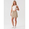 image:imageGRECERELLE 2026 Women Active Skirts with Side Slit Builtin Shorts amp Pockets for Tennis Golf Athletic Casual SkortKhaki