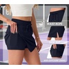 image:imageGRECERELLE 2026 Women Active Skirts with Side Slit Builtin Shorts amp Pockets for Tennis Golf Athletic Casual SkortNavy Blue